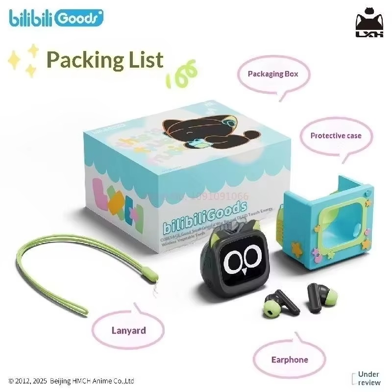 Gaming Accessories To Gift - BilibiliGoods CUBEFACE 羅小黑の伝説 LCD タッチスクリーンヘッドフォン アニメゲーミングヘッドセット