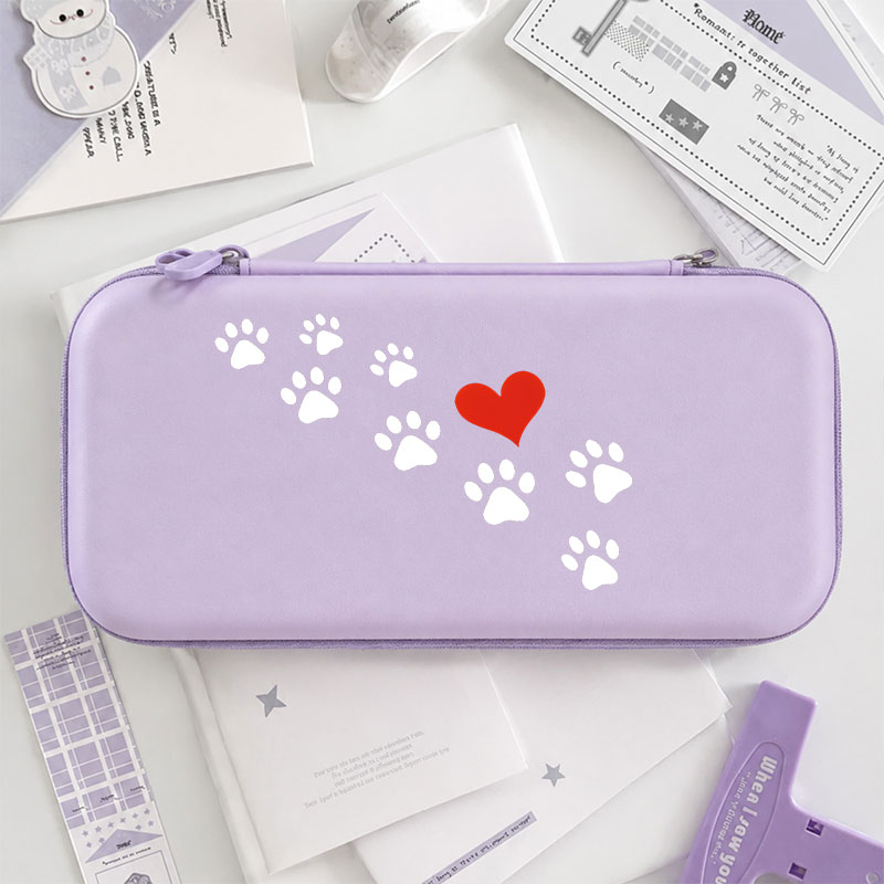 Gaming Accessories Bag - マカロンカラーのハード収納バッグ Nintendo Switch Lite/OLED用 ポータブルトラベルゲームアクセサリー収納バッグ メッシュポケット付き
