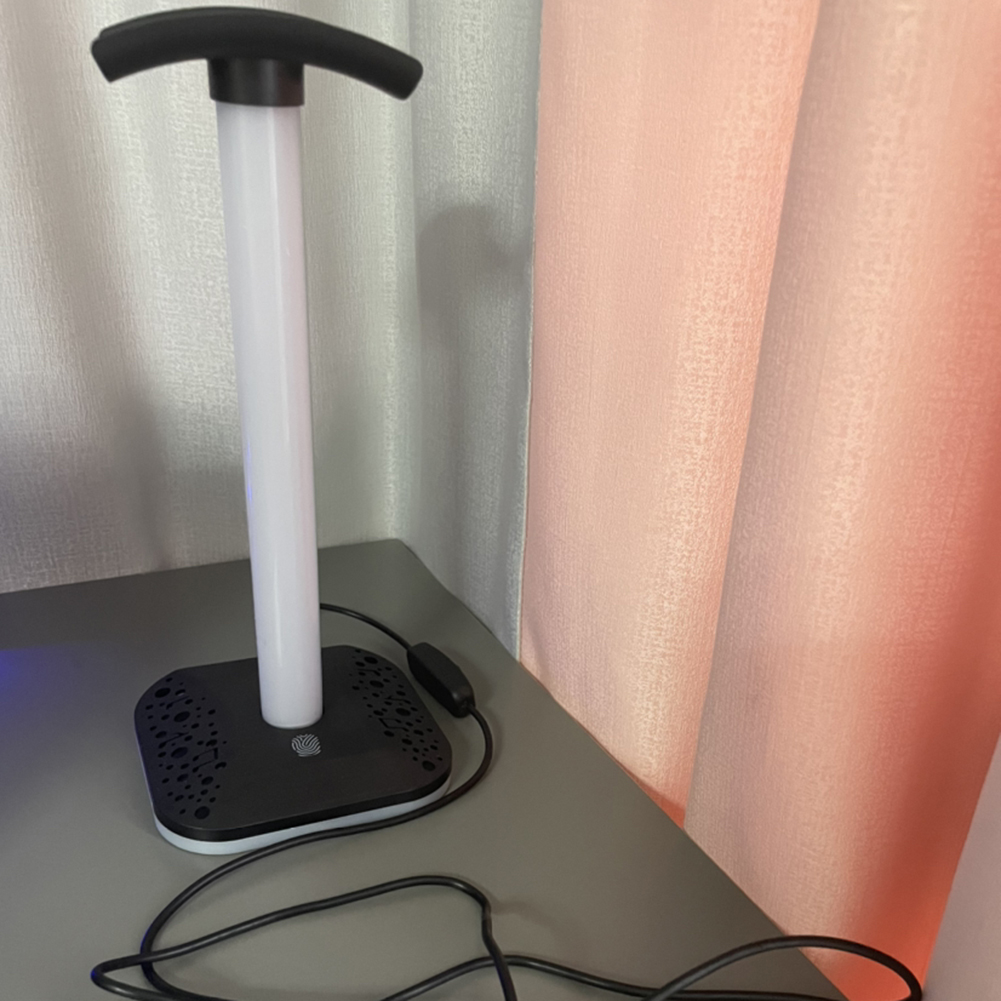 Gaming Accessories Lights - RGB ライトゲーミングヘッドセットサポートアンチスリップユニバーサルゲーミングヘッドフォンブラケットアンチスクラッチ PC アクセサリー明るさ調整可能