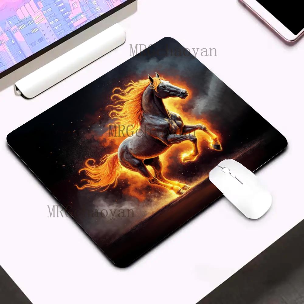Gaming Accessories For Free Fire - ファイアーホースパターンマウスパッドゴム製滑り止めポータブルラップトップマウスパッドエッジロック耐久性のあるデスクマットオフィスゲームアクセサリー