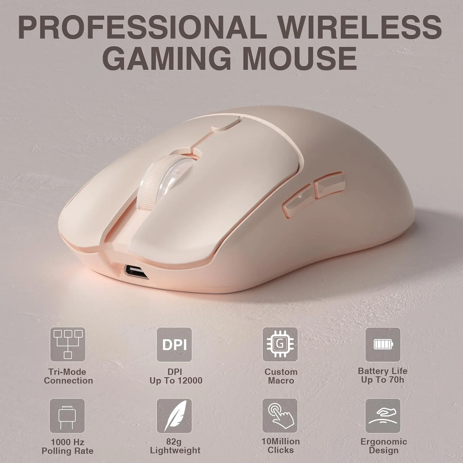 Gaming Accessories Tablet - AULA SC580X トライモードワイヤレスゲーミングマウス 12000DPI PAW3325 500mAh