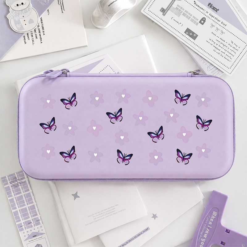 Gaming Accessories Bag - メッシュポケット付きポータブルキャリングケース ポータブルトラベルゲームアクセサリー収納バッグ Nintendo Switch Lite/OLED用