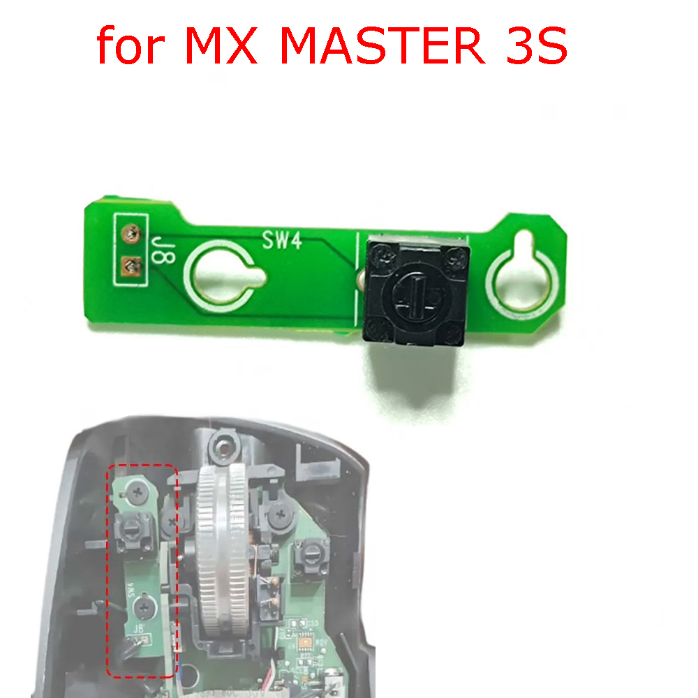 Gaming Accessories Logitech - MX MASTER3S マウスボタンボードアクセサリーマウス左キーボード交換ロジクール MX マスター 3S