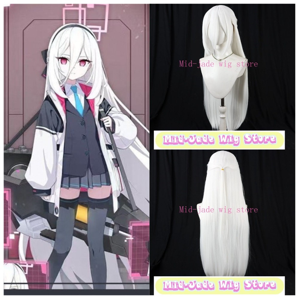 Gaming Accessories Anime - ブルーアーカイブケイコスプレウィッグ天道ケイ白ロングストレートヘアリアルな頭皮繊維ゲームファンのためのロールプレイカーニバルパーティー