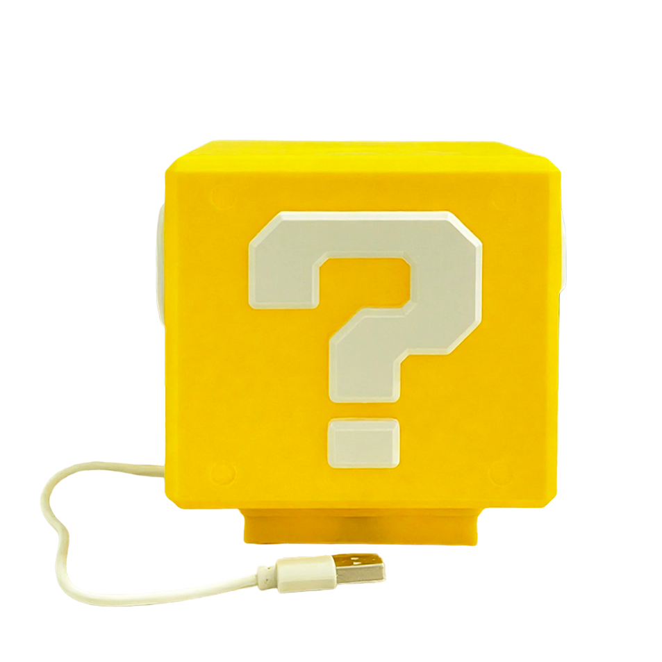 Gaming Accessories Lights - 2026年版 クエスチョンブロックランプ サウンドエフェクト付き USB給電 LEDナイトライト ゲーミングルーム装飾用