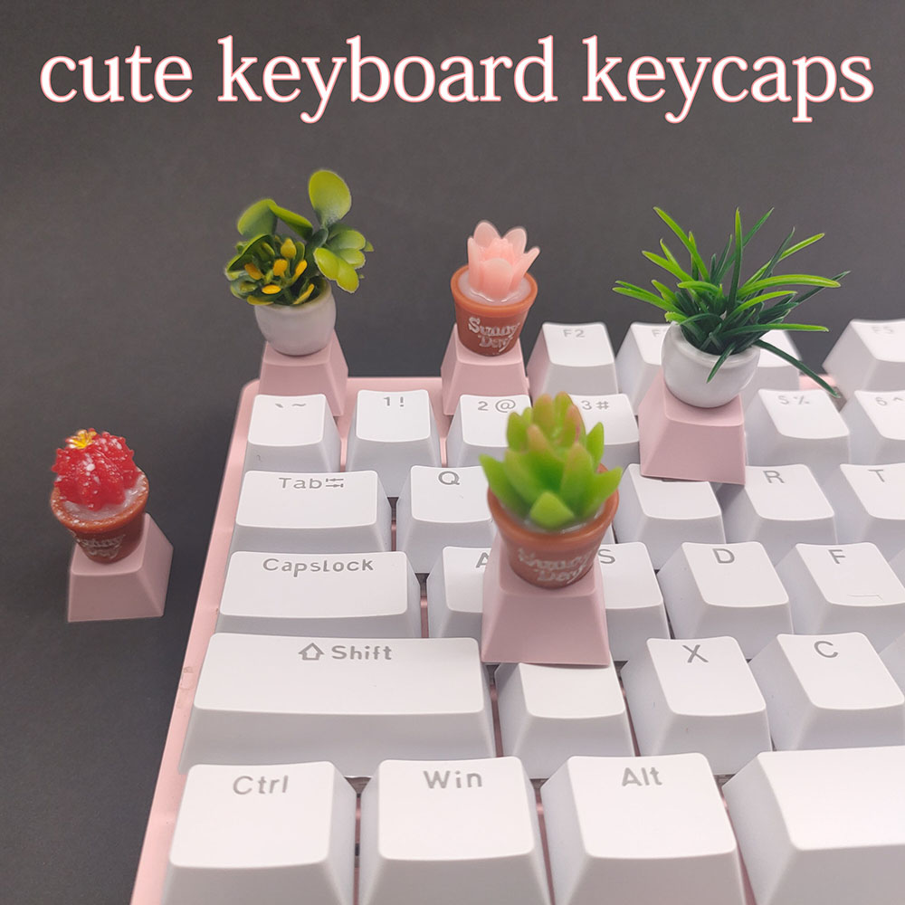 Gaming Accessories Kawaii - キーボード用にカスタマイズされたチェリープロファイルのキーキャップ,アニメーションのキーボード用のキーキャップ,メカニカルキーボード用,ゲーム用の素敵なアクセサリー