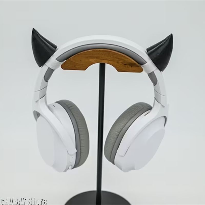 Gaming Accessories Kawaii - 悪魔の角、ヘッドセット用、ライブストリーミング小道具、サキュバス、サタン、コスプレ、魔女、ゴス、ゲーミング、ゲーマー、ギフト、パーティー小道具