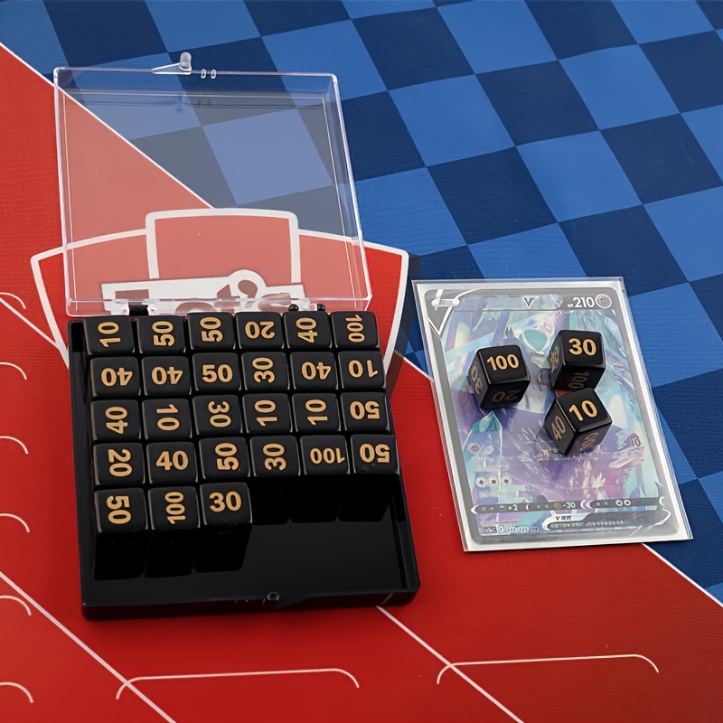 Gaming Accessories Must Have - 10個入り PTCG カウンタートークンダイス、アクリルデジタルダイス、PTCG、MTG、CCG、カードゲームに最適なアクセサリー、PTCGの必需品