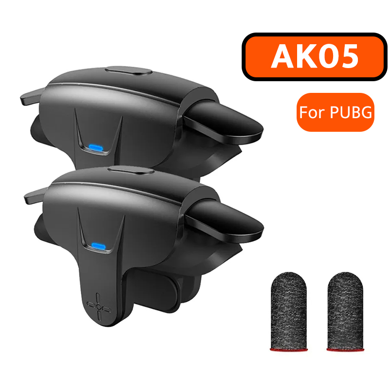 Gaming Accessories For Free Fire - AK05ゲームコントローラー PUBGモバイル用 携帯電話射撃照準ボタン ゲームパッドトリガー L1R1 シュータージョイスティック