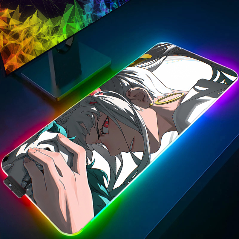 RGB LEDマウスパッド オフィスデスクマット ワンピース - Gaming Accessories Tablet のレビューと価格