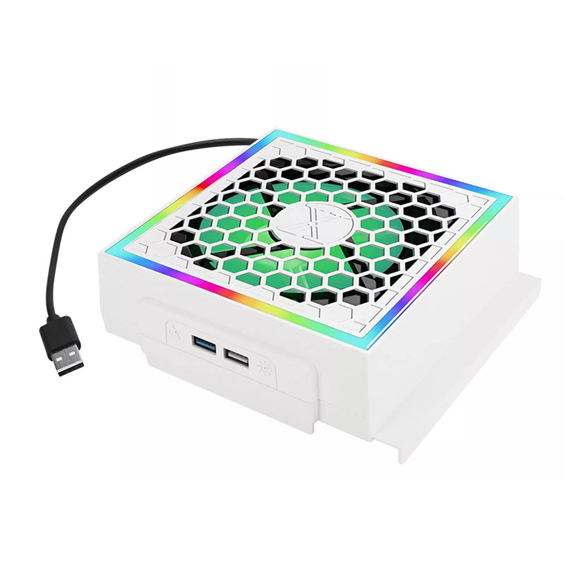 ムードライト付きLED冷却ファン,調整可能なコンソール,7つ - Gaming Accessories Lights のレビューと価格