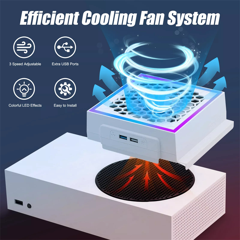 ムードライト付きLED冷却ファン,調整可能なコンソール,7つ - Gaming Accessories Lights のレビューと価格