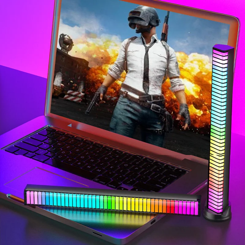 LEDスタジオアンビエントライト,サウンドコントロール,スマ - Gaming Accessories Lights のレビューと価格