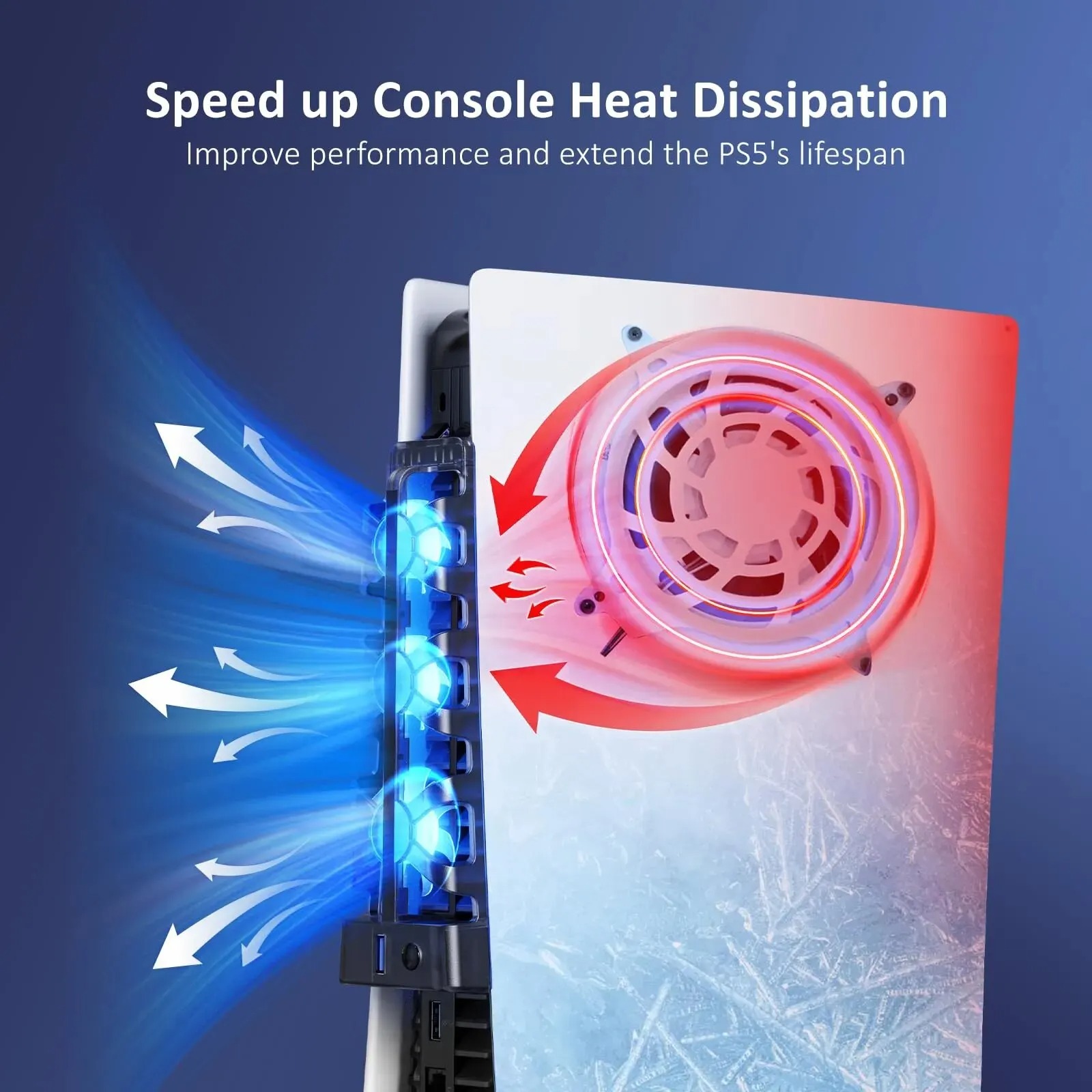 PS5 両方のディスク/デジタル版用 LED ライト付き冷却 - Gaming Accessories Lights のレビューと価格