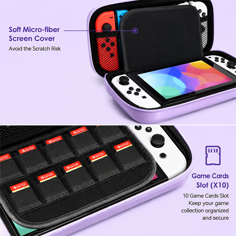 かわいい耐衝撃キャリーケース メッシュポケット付き ポータブ - Gaming Accessories Bag のレビューと価格