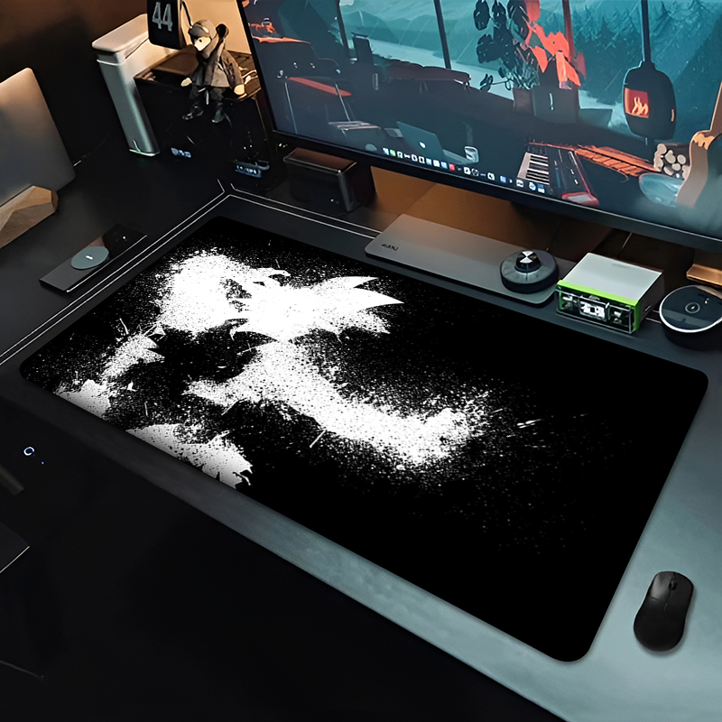 DBZ ブラックアニメマウスパッドドラゴンボール大型 PC  - Gaming Accessories Anime のレビューと価格