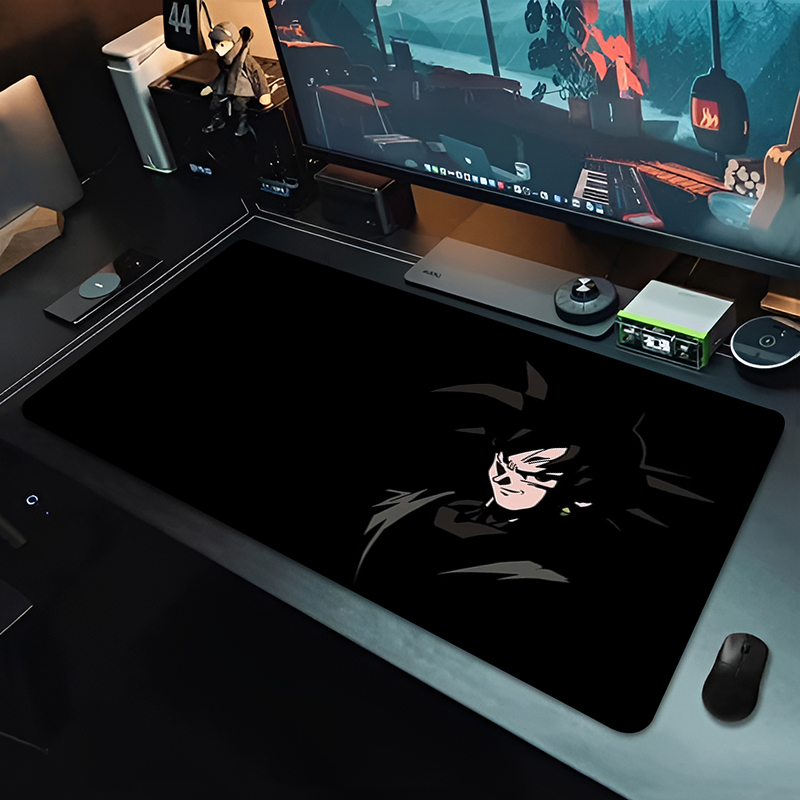 DBZ ブラックアニメマウスパッドドラゴンボール大型 PC  - Gaming Accessories Anime のレビューと価格