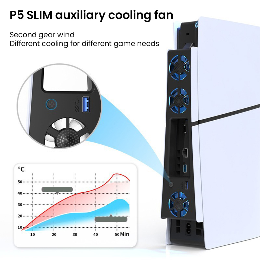 ゲームクーラーファン効率的な冷却システム LED ライトノイ - Gaming Accessories Lights のレビューと価格