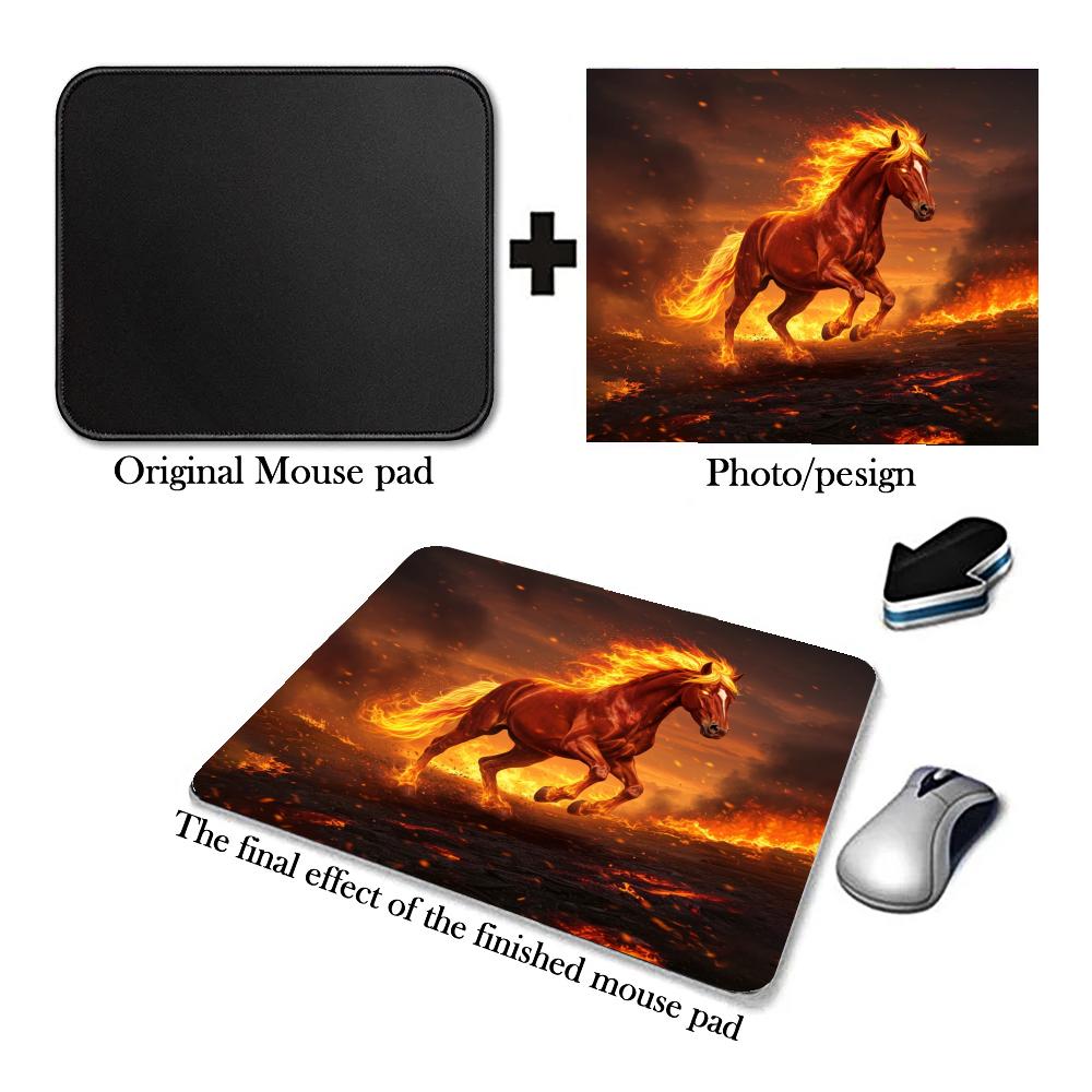 ファイアーホースパターンマウスパッドゴム製滑り止めポータブル - Gaming Accessories For Free Fire のレビューと価格