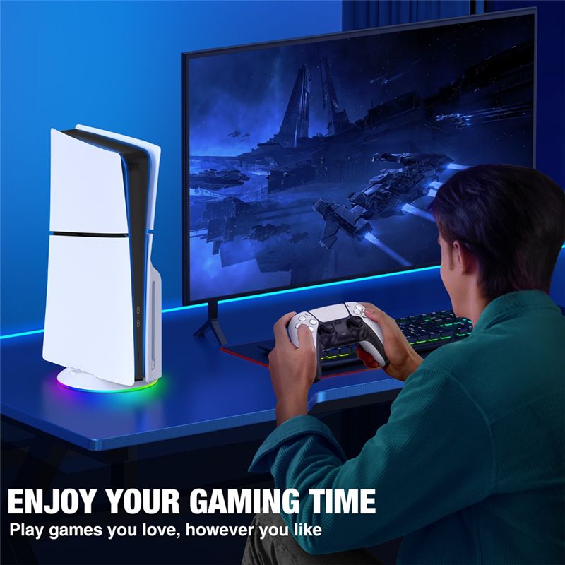 AED7-PS5スリム/PS5プロコンソール用RGBライト付 - Gaming Accessories Lights のレビューと価格