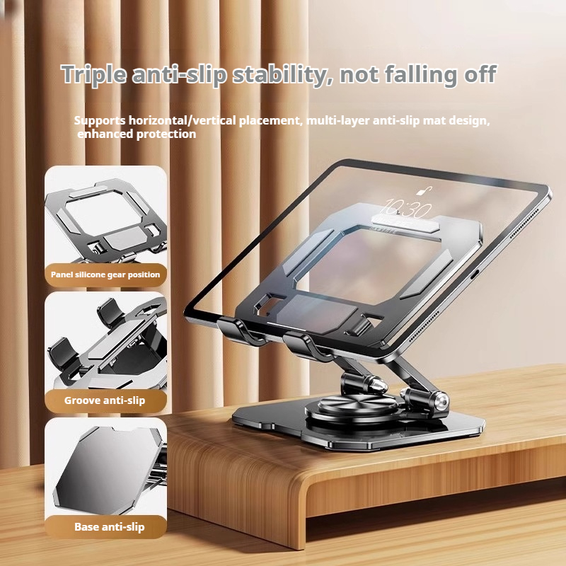 360 °   回転金属タブレットスタンド折りたたみ式調節可 - Gaming Accessories Tablet のレビューと価格