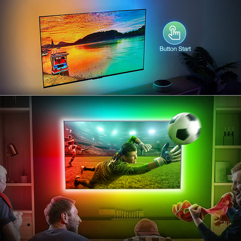 2026 新しいアンビエント TV LED バックライトは画 - Gaming Accessories Lights のレビューと価格