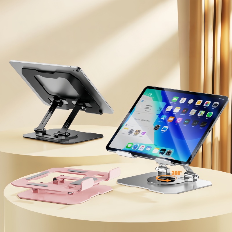 オールメタル折りたたみ式360度回転 °   タブレットと携 - Gaming Accessories Tablet のレビューと価格
