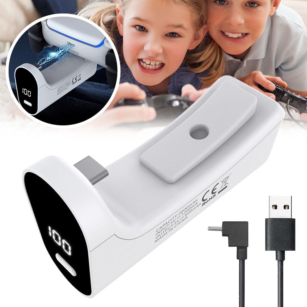 PS5 ゲームコントローラー充電バッテリー 2000mAh  - Gaming Accessories Lights のレビューと価格