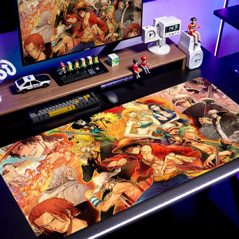 アニメワンピースルフィゾロナミ印刷マウスパッドゲーム Pc  - Gaming Accessories For Free Fire のレビューと価格